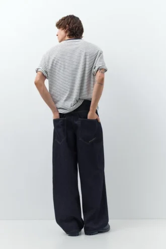 Jean super baggy brodé