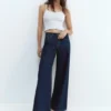 Jean taille basse à jambes larges Jean taille basse à jambes larges