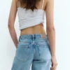 Jean taille basse à jambes larges Jean taille basse à jambes larges