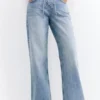 Jean taille basse style corsaire