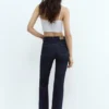 Jean évasé taille haute Jean évasé taille haute