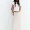 Jupe midi en satin Jupe midi en satin
