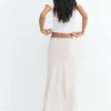 Jupe midi en satin Jupe midi en satin
