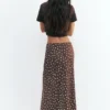 Jupe midi en satin Jupe midi en satin