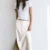 Jupe midi en satin Jupe midi en satin