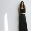 Jupe midi en satin Jupe midi en satin