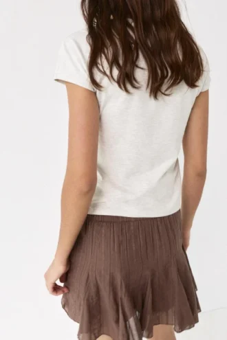 Jupe mini marron
