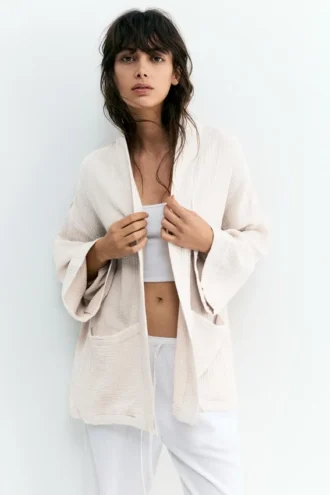 Kimono en crêpe