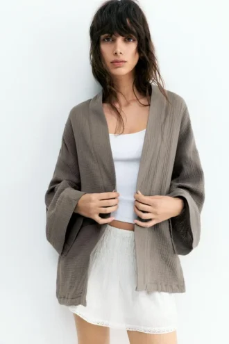Kimono en crêpe