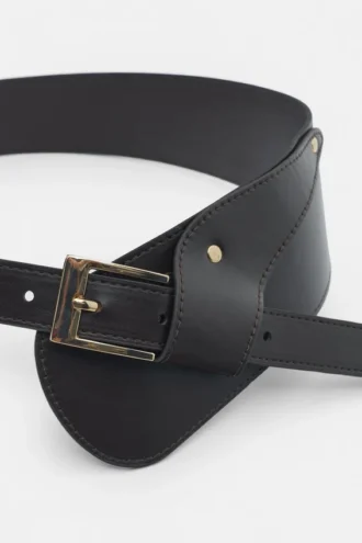 Large ceinture en simili cuir