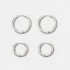 Lot de 2 boucles d’oreilles créoles Lot de 2 boucles d’oreilles créoles