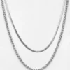 Lot de 2 colliers en acier Lot de 2 colliers en acier