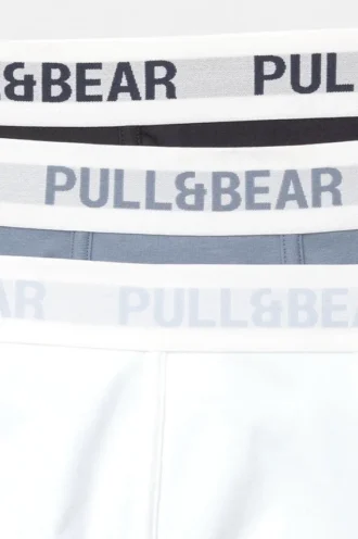 Lot de 3 boxers avec ceinture bleu clair