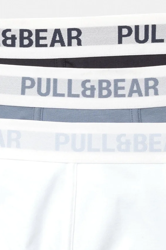 Lot de 3 boxers avec ceinture bleu clair Lot de 3 boxers avec ceinture bleu clair