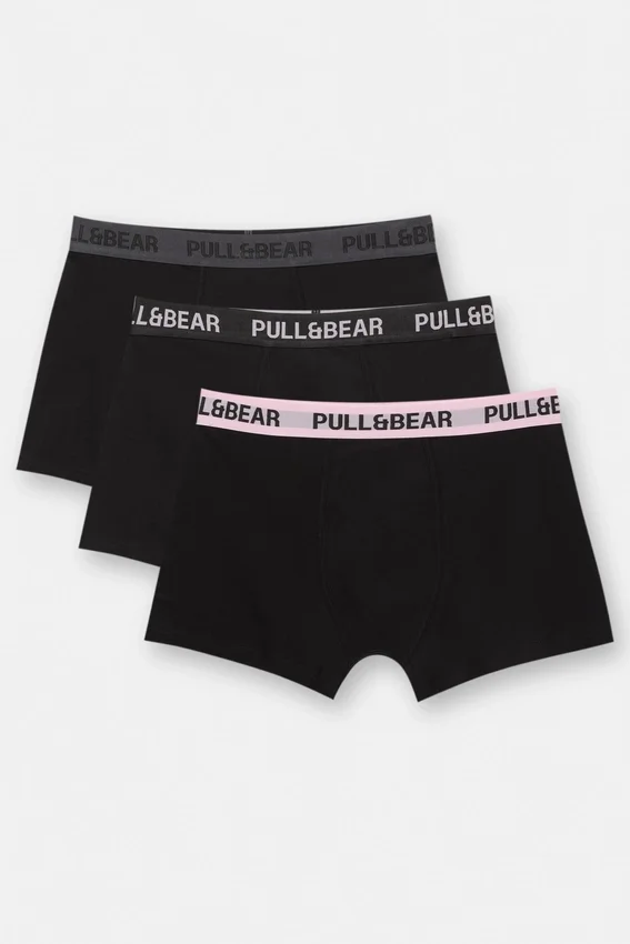 Lot de 3 boxers avec ceinture rose Lot de 3 boxers avec ceinture rose