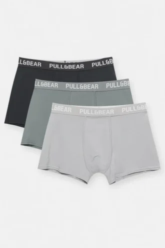 Lot de 3 boxers gris