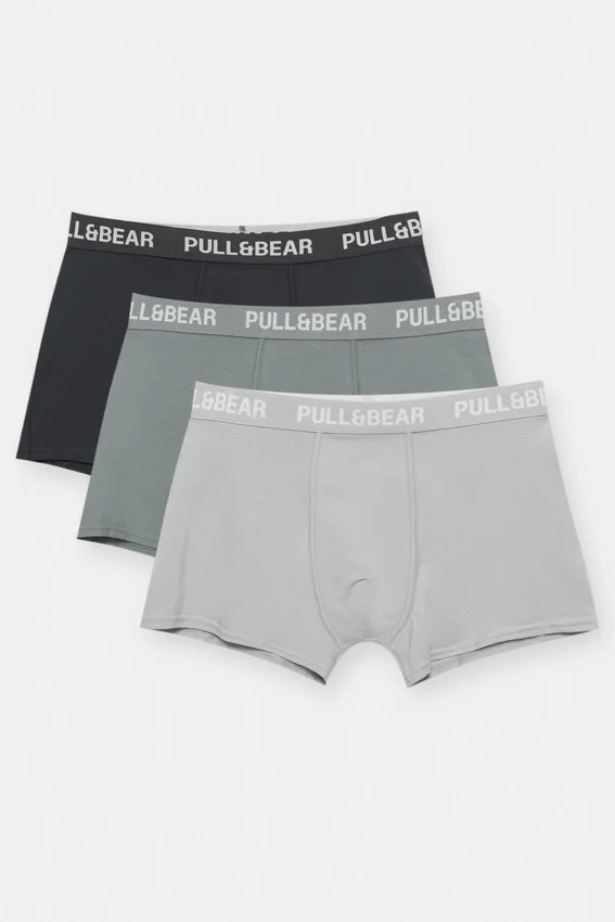Lot de 3 boxers gris Lot de 3 boxers gris
