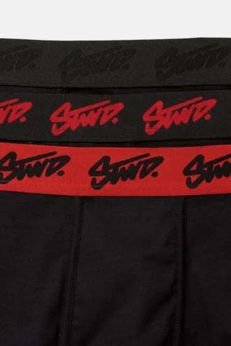 Lot de 3 boxers noirs avec logo STWD