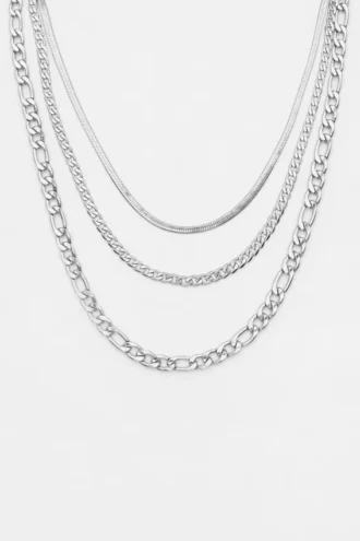 Lot de 3 colliers à chaîne