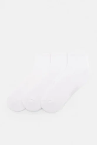 Lot de 3 paires de chaussettes blanches