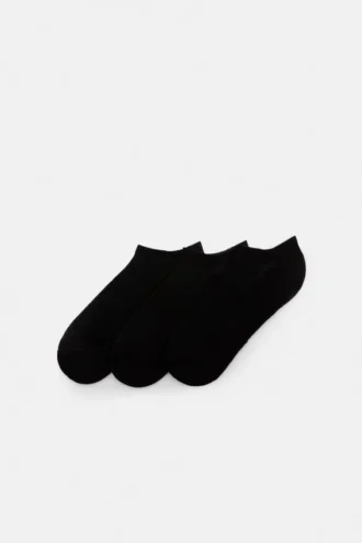 Lot de 3 paires de chaussettes courtes noires