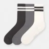 Lot de 3 paires de chaussettes rayées Lot de 3 paires de chaussettes rayées
