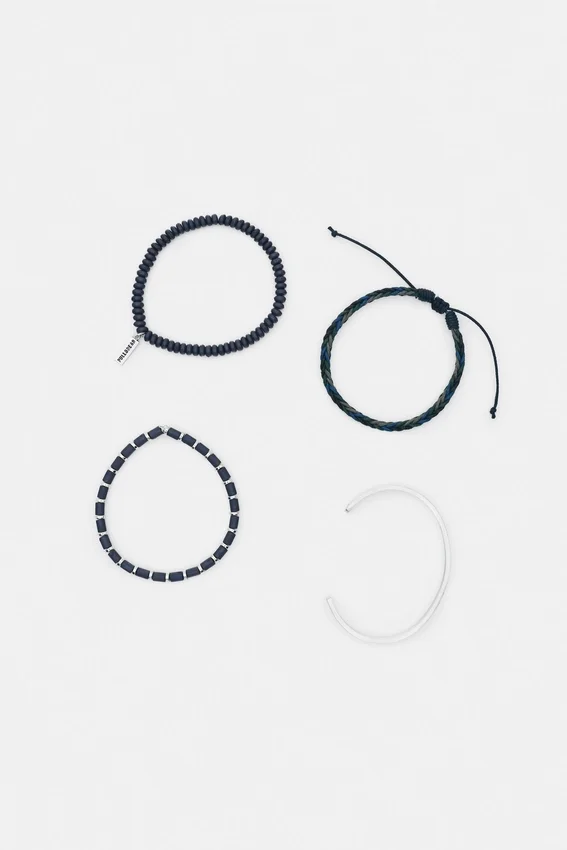 Lot de 4 bracelets à perles Lot de 4 bracelets à perles
