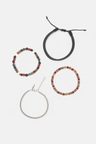 Lot de 4 bracelets à perles