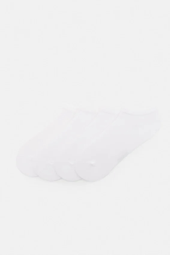 Lot de 4 paires de chaussettes blanches Lot de 4 paires de chaussettes blanches