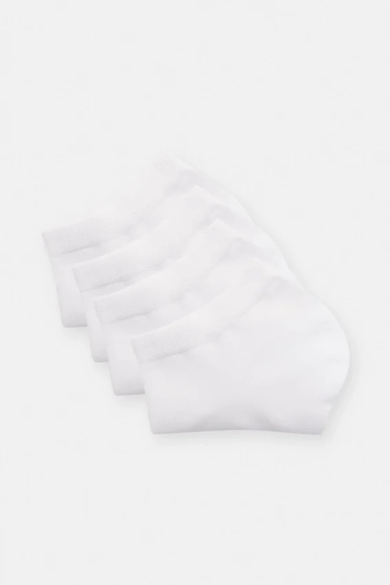 Lot de 4 paires de chaussettes blanches Lot de 4 paires de chaussettes blanches