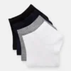 Lot de 4 paires de chaussettes courtes basiques Lot de 4 paires de chaussettes courtes basiques