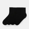 Lot de 4 paires de chaussettes noires en maille fine Lot de 4 paires de chaussettes noires en maille fine