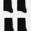 Lot de 4 paires de chaussettes noires en maille fine Lot de 4 paires de chaussettes noires en maille fine