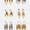 Lot de 6 paires de boucles d’oreilles créoles Lot de 6 paires de boucles d’oreilles créoles