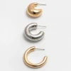 Lot de 6 paires de boucles d’oreilles créoles Lot de 6 paires de boucles d’oreilles créoles