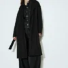 Manteau long en feutre avec ceinture