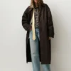 Manteau oversize marron