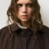 Manteau oversize marron