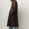 Manteau oversize marron