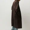 Manteau oversize marron