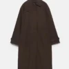 Manteau oversize marron