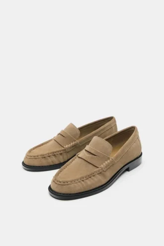 Mocassins en cuir