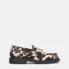 Mocassins en cuir imprimé vache Mocassins en cuir imprimé vache