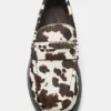 Mocassins en cuir imprimé vache Mocassins en cuir imprimé vache