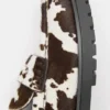 Mocassins en cuir imprimé vache Mocassins en cuir imprimé vache