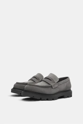 Mocassins en cuir épais