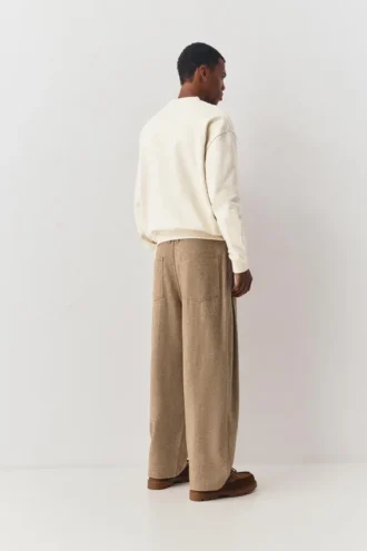Pantalon ajusté en laine