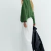 Pantalon blanc à double pince Pantalon blanc à double pince