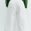 Pantalon blanc à double pince Pantalon blanc à double pince