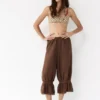 Pantalon bouffant marron Pantalon bouffant marron